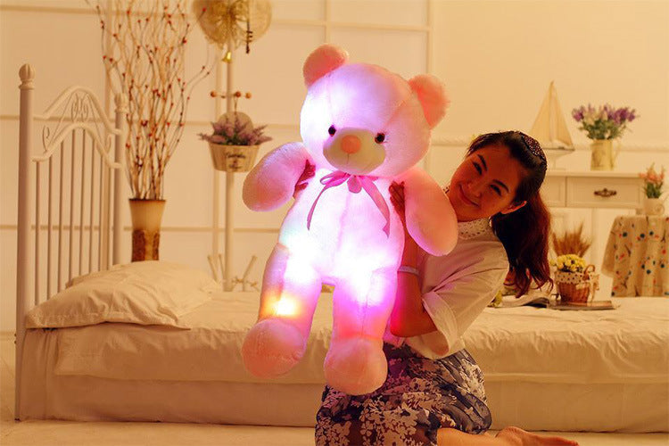 Criativo light up led ursinho de pelúcia animais de pelúcia brinquedo