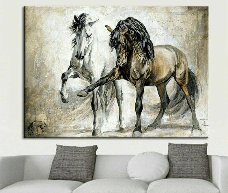 Horse Abstract Canvas Wall Art Painting Picture Home Hanging