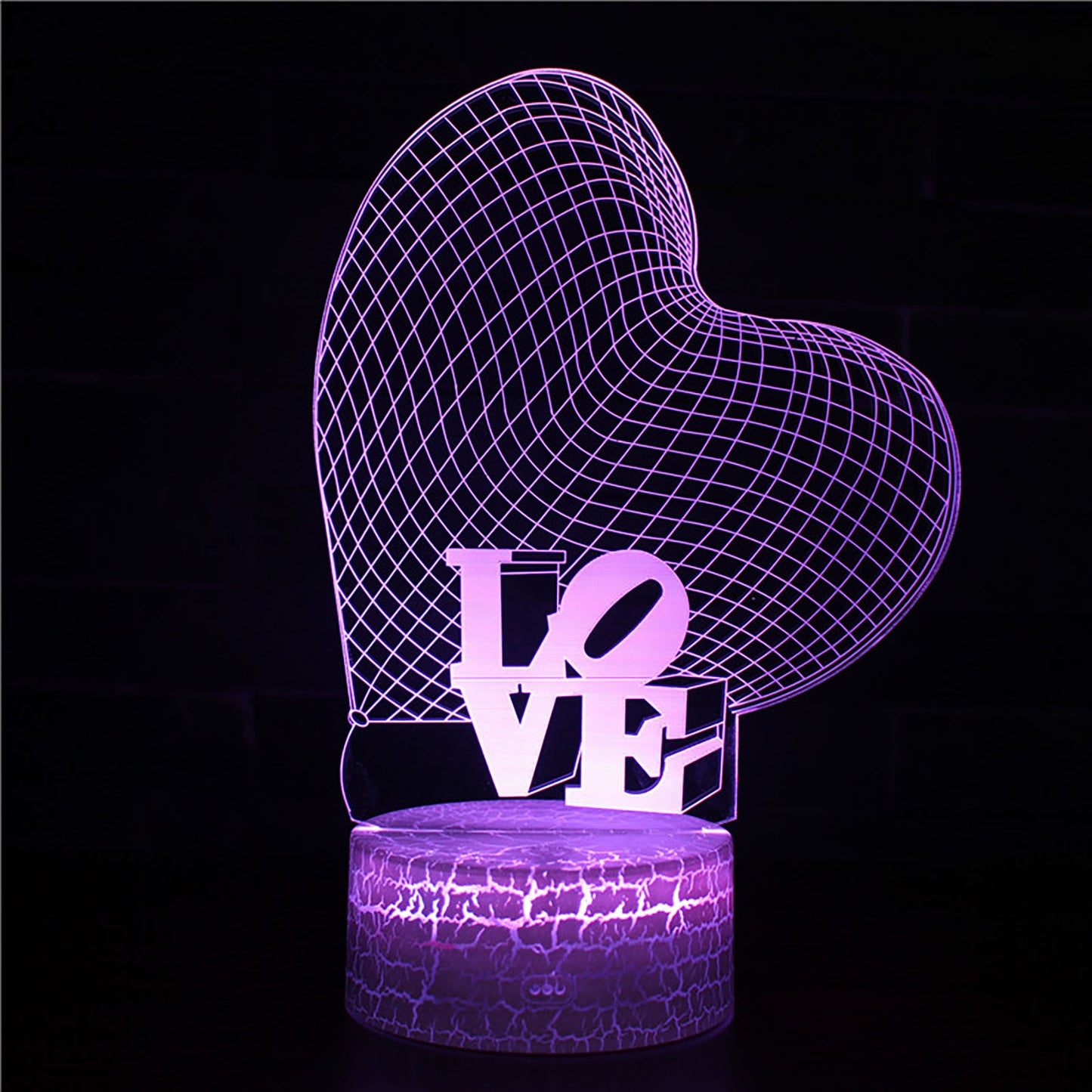 I LOVE YOU Sweet Lover Heart Balloon 3D LED USB Lamp Romantic Decorative Colorful Night Light Girlfriend Gift Mothers Day