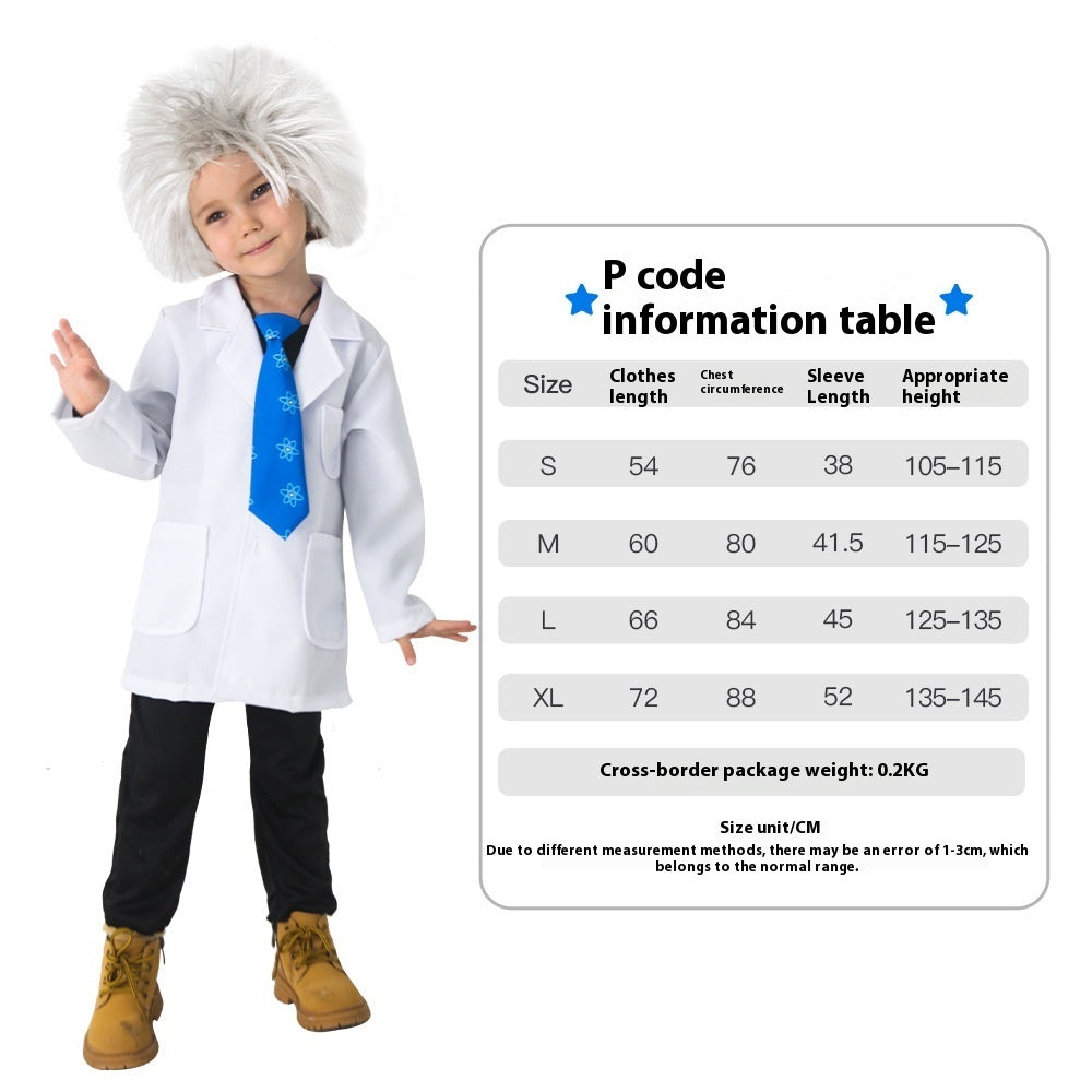 Halloween Cos Clothing White Coat Children's Costume