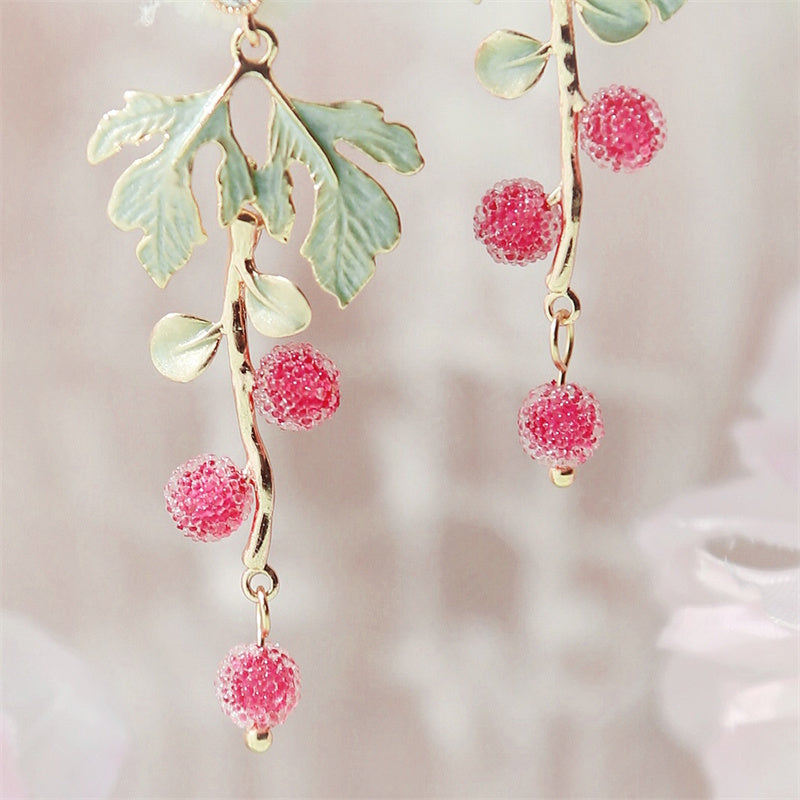 Summer Berry Sweet Cute Earrings