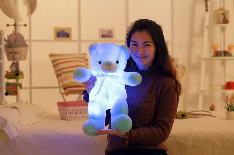 Criativo light up led ursinho de pelúcia animais de pelúcia brinquedo