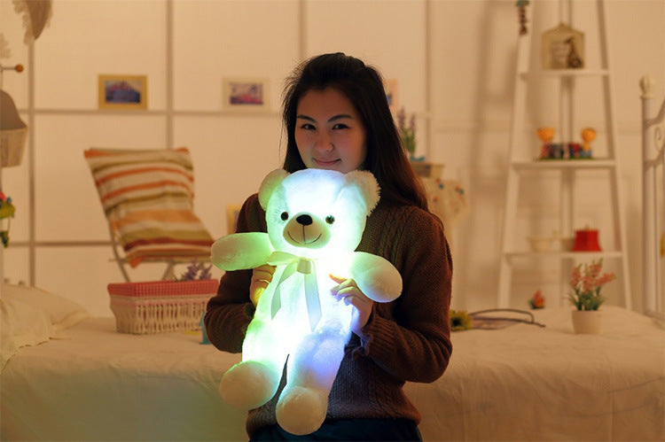 Criativo light up led ursinho de pelúcia animais de pelúcia brinquedo