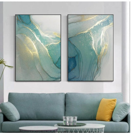 Abstract Liquid Fluid Art Poster Canvas Painting Modern Wall Picture Home Living Room Decor