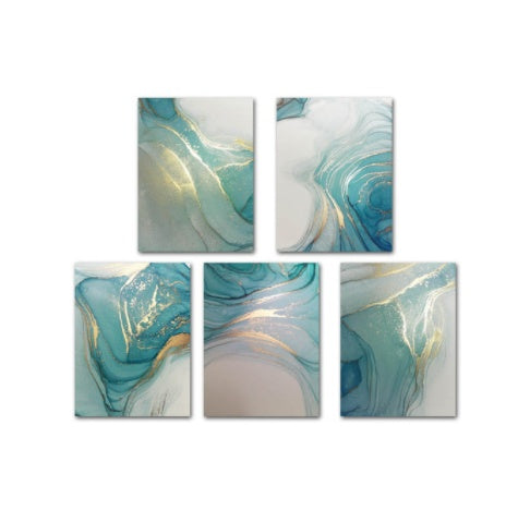 Abstract Liquid Fluid Art Poster Canvas Painting Modern Wall Picture Home Living Room Decor