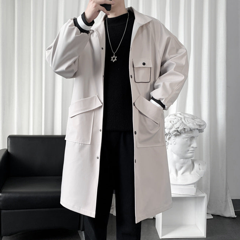 Men's Mid-length Temperament Overknee Overcoat