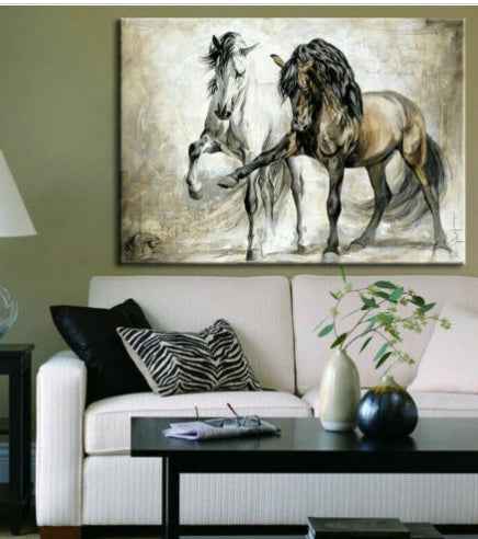 Horse Abstract Canvas Wall Art Painting Picture Home Hanging