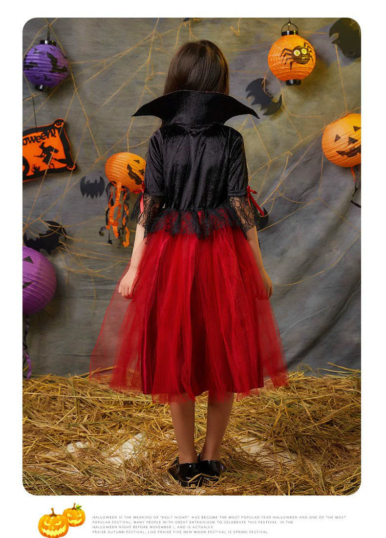 Children's Halloween Witch Clothing Suit