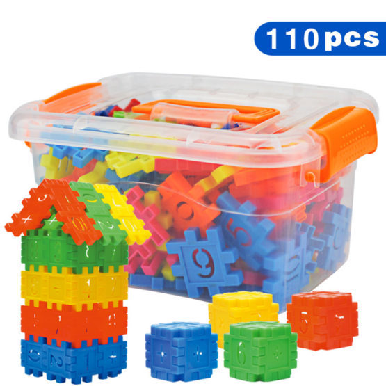 110 pçs conjunto diy lepin blocos de construção do bebê