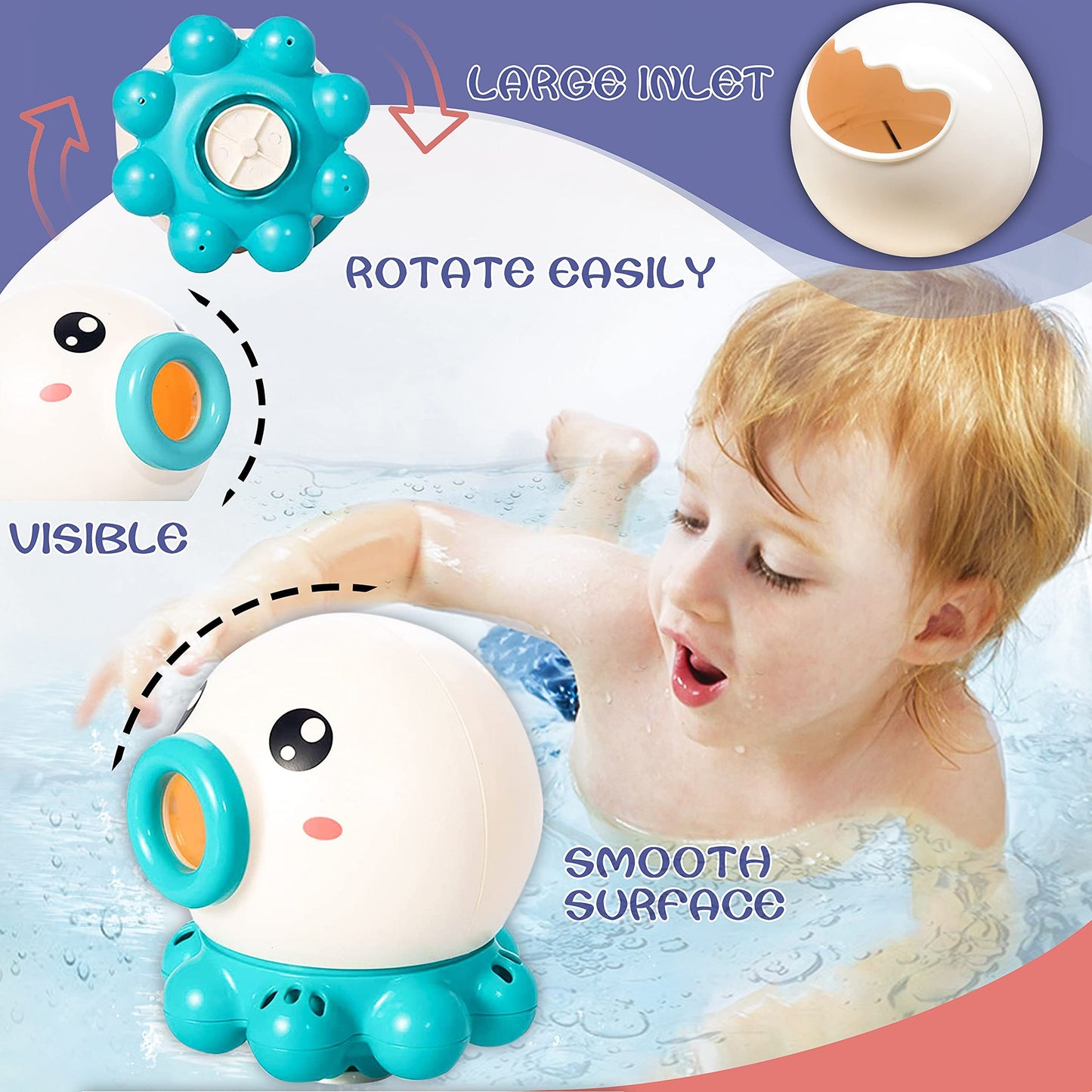 Polvo fonte banho brinquedo jato de água rotativa chuveiro brinquedo do banheiro verão água brinquedos sprinkler praia brinquedos crianças água brinquedos