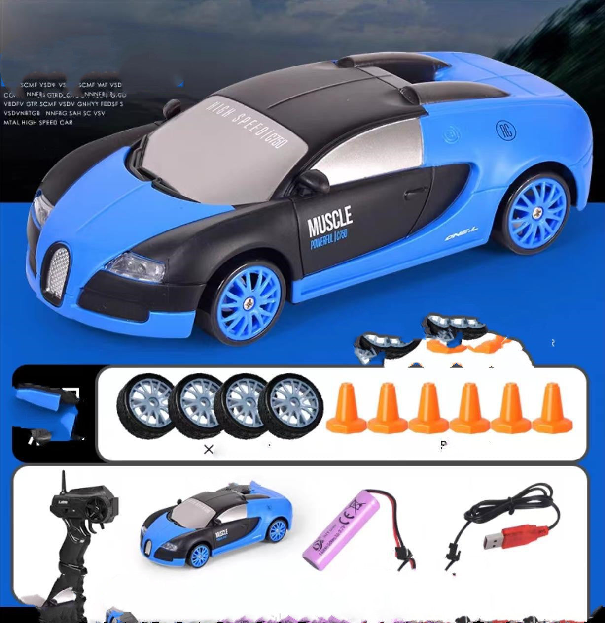 2.4g drift rc carro 4wd rc drift carro brinquedo de controle remoto