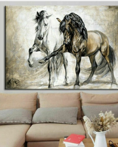 Horse Abstract Canvas Wall Art Painting Picture Home Hanging