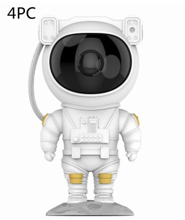 Astronauta criativo galáxia céu estrelado projetor luz noturna usb atmosfera quarto lâmpada de mesa