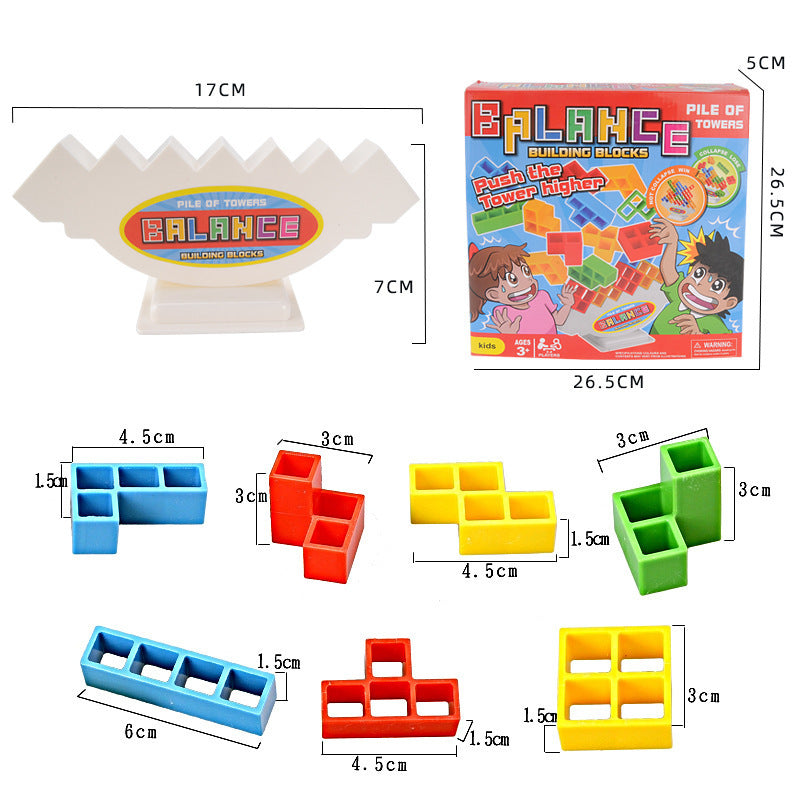 Jogos de tabuleiro de empilhamento de equilíbrio,