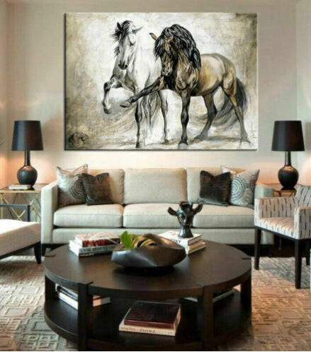 Horse Abstract Canvas Wall Art Painting Picture Home Hanging